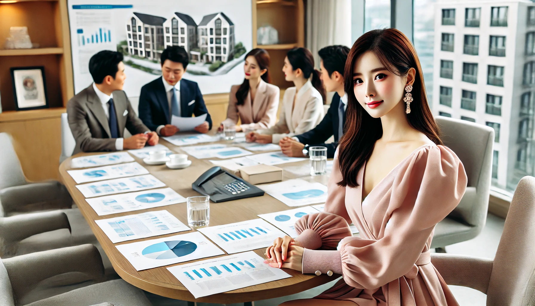 입주자대표회의 회의하는 이미지