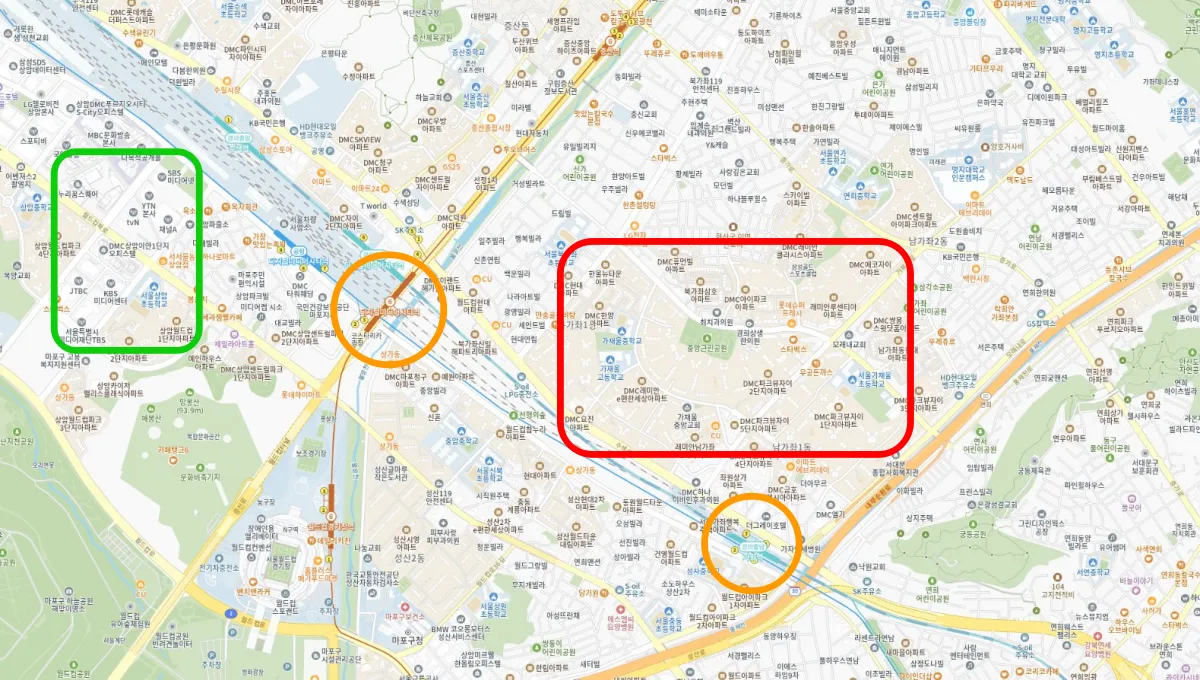 가재울뉴타운-입지-지도