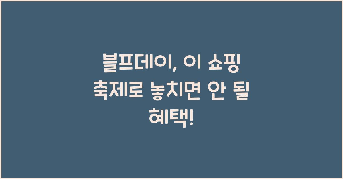 블프데이
