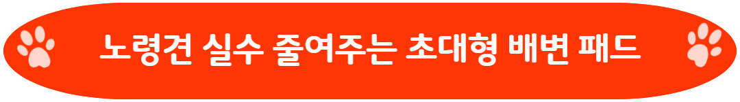 노령견 실수 줄여주는 초대형 배변 패드