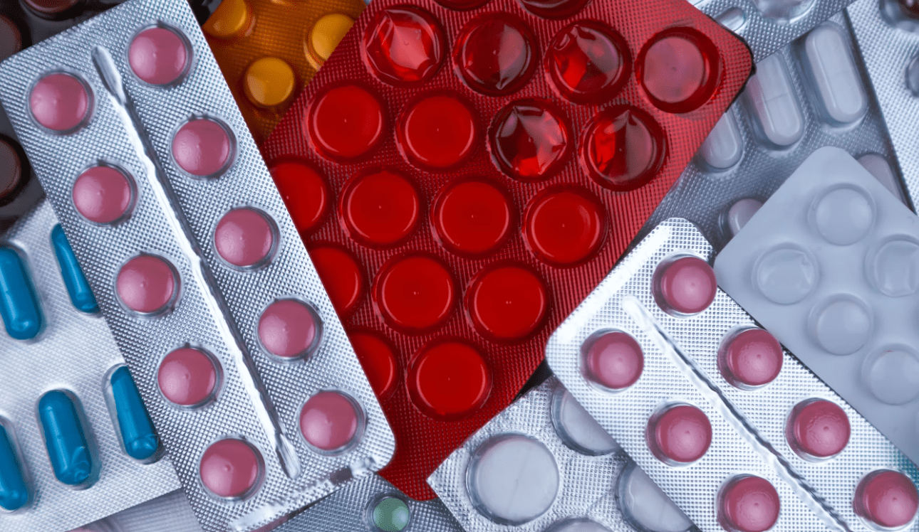 빨간색-처방-약