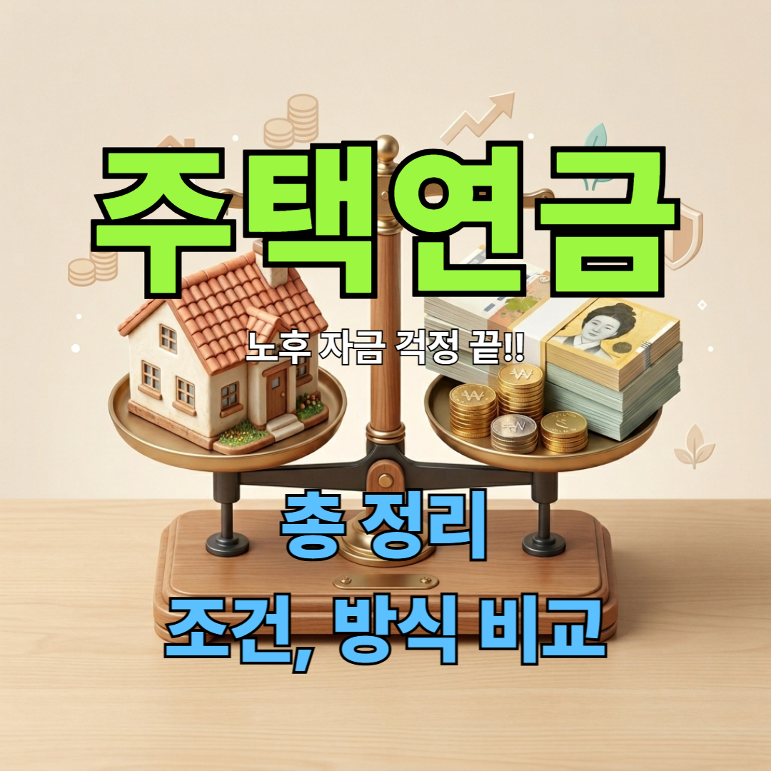 주택연금 총정리 - 조건, 방식, 월 지급금
