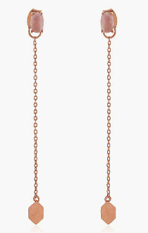 봄웜톤-로즈골드-드롭-귀걸이