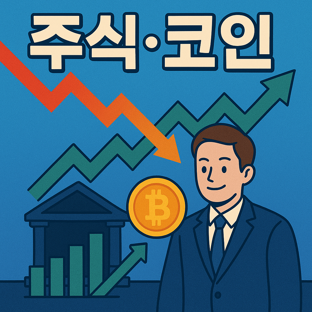 주식과 코인에 대한 이미지