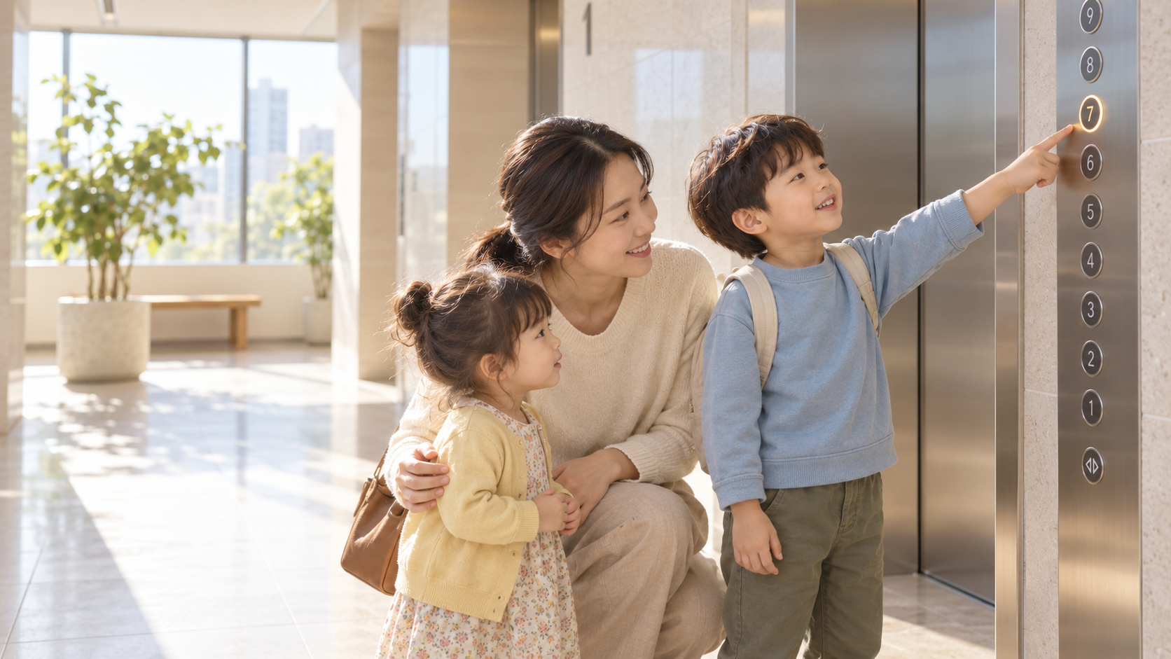 유아 숫자 찾기 놀이, 엘리베이터와 자동차 번호판으로 시작하는 방법