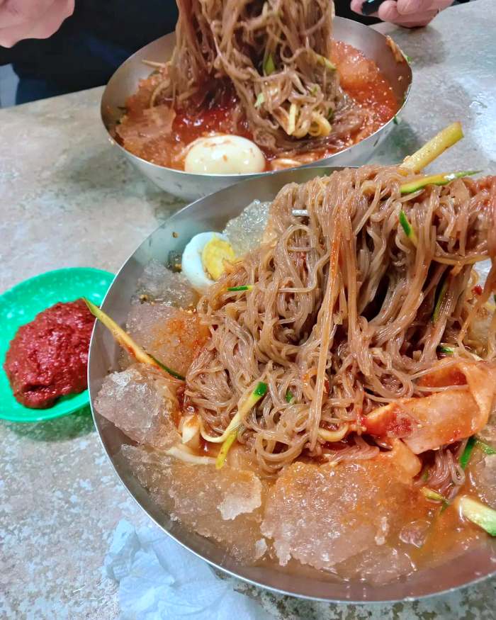 생방송투데이 경동시장 청량리 매운 냉면 맛집