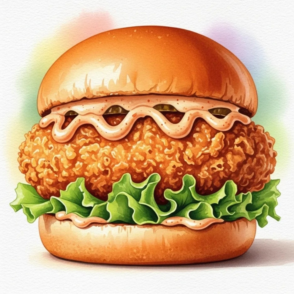 특별한 맛을 예고하는 신메뉴 버거의 모습