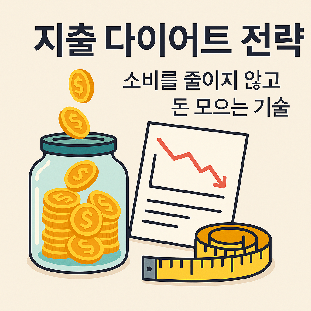 지출 다이어트 전략 &ndash; 소비를 줄이지 않고 돈 모으는 기술