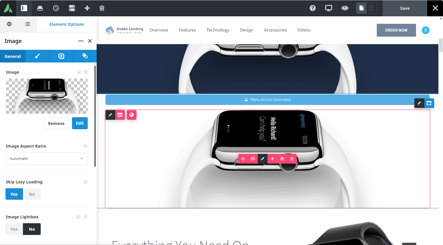 아바다 테마 페이지 편집 후 레이아웃이 깨지는 문제가 발생하는 경우