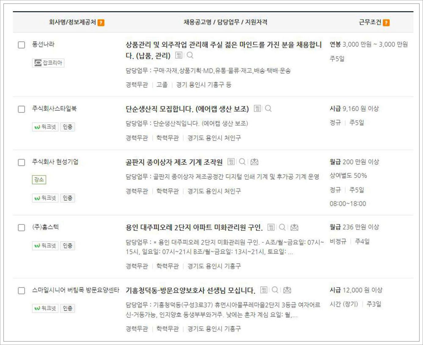 용인시 일자리센터