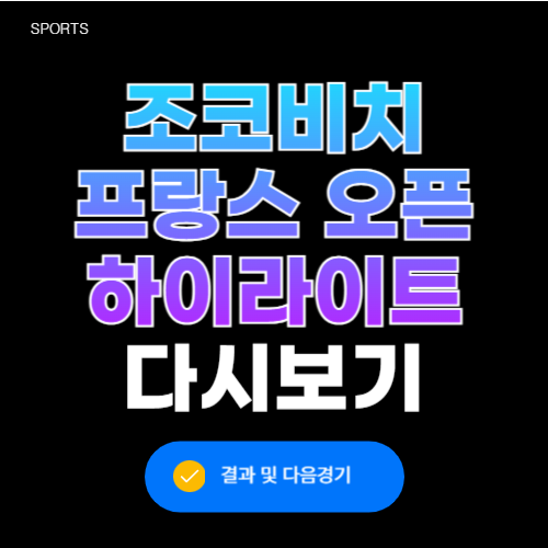 조코비치 프랑스 오픈