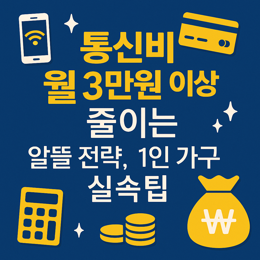 통신비 월 3만원 아끼는 알뜰 전략