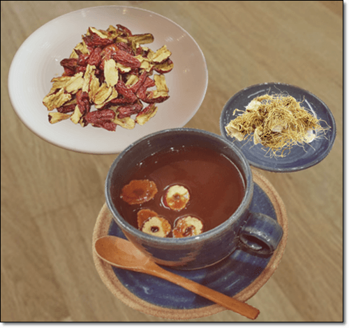 대추 파뿌리 차