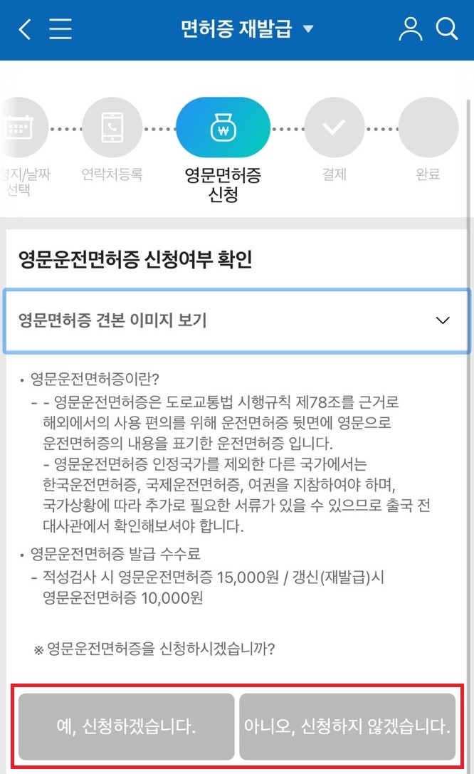 영문면허증