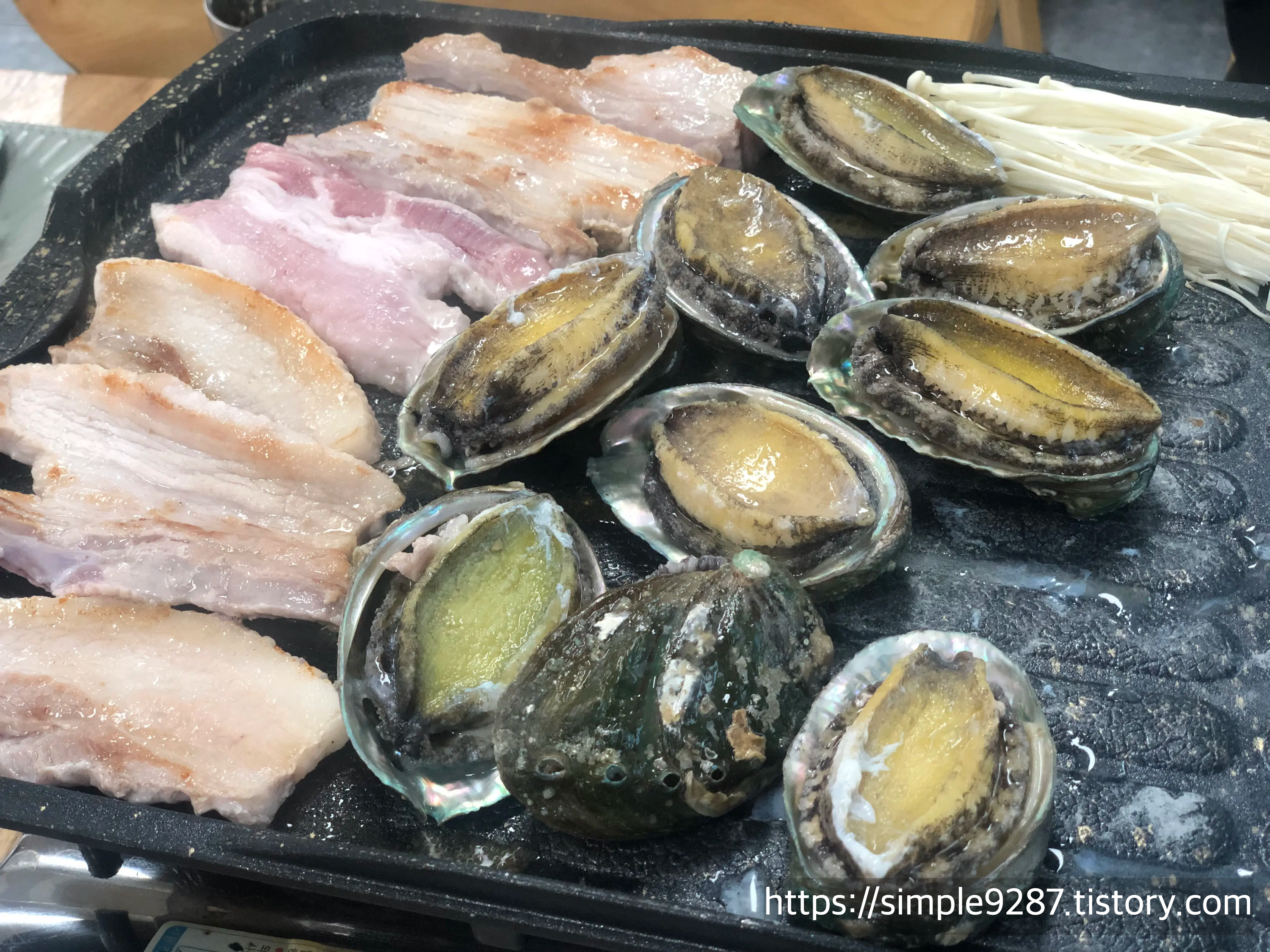 진도-쏠비치-가온맛집-전복-삼겹살