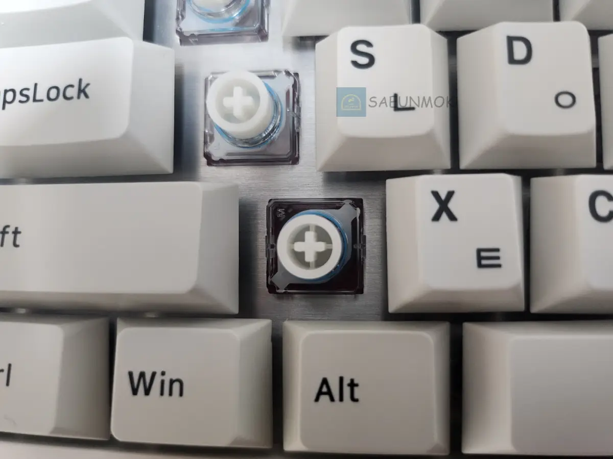 ABKO-무접점-키보드-키캡-알루미늄-플레이트