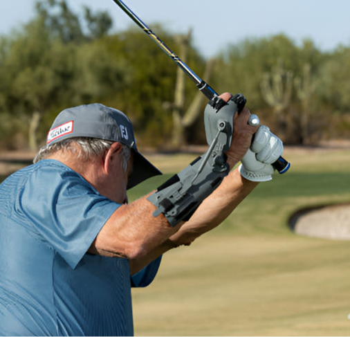 백스윙때 손목 모양