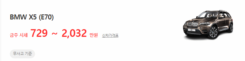 X5(E70) 중고차