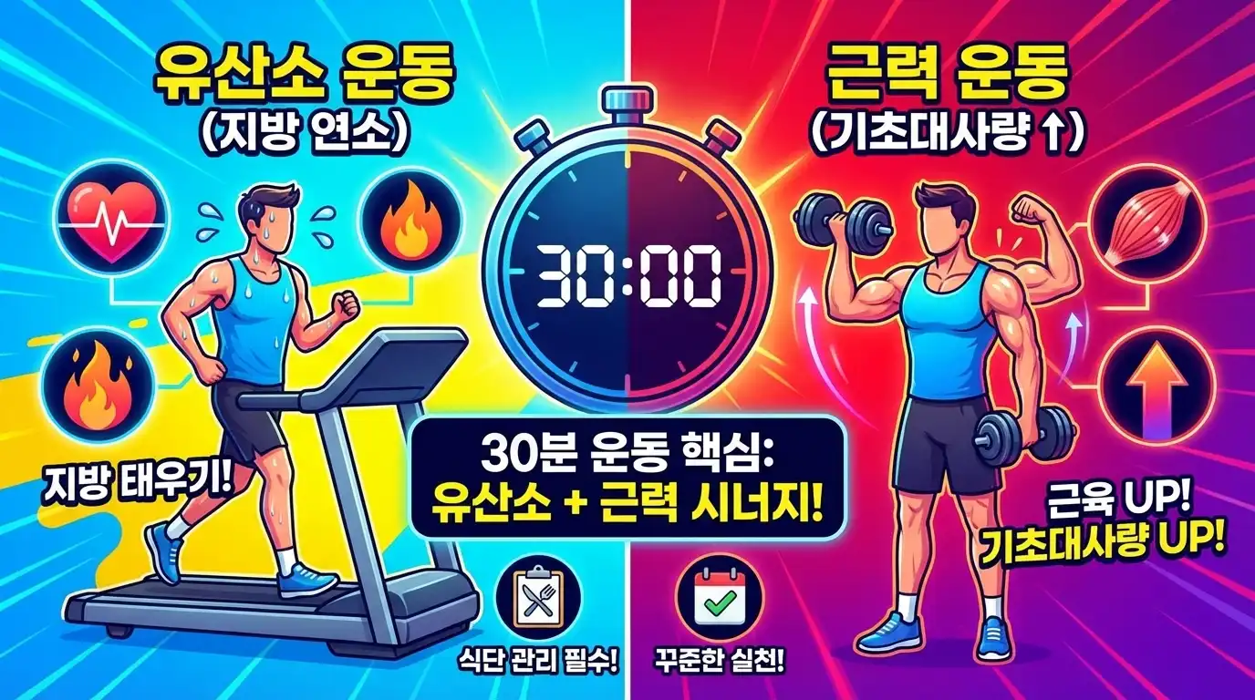 유산소 운동 &amp; 근력 운동