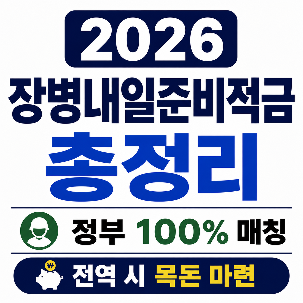2026 장병내일준비적금 총정리 (정부 100% 매칭, 전역 시 목돈 마련) 사진