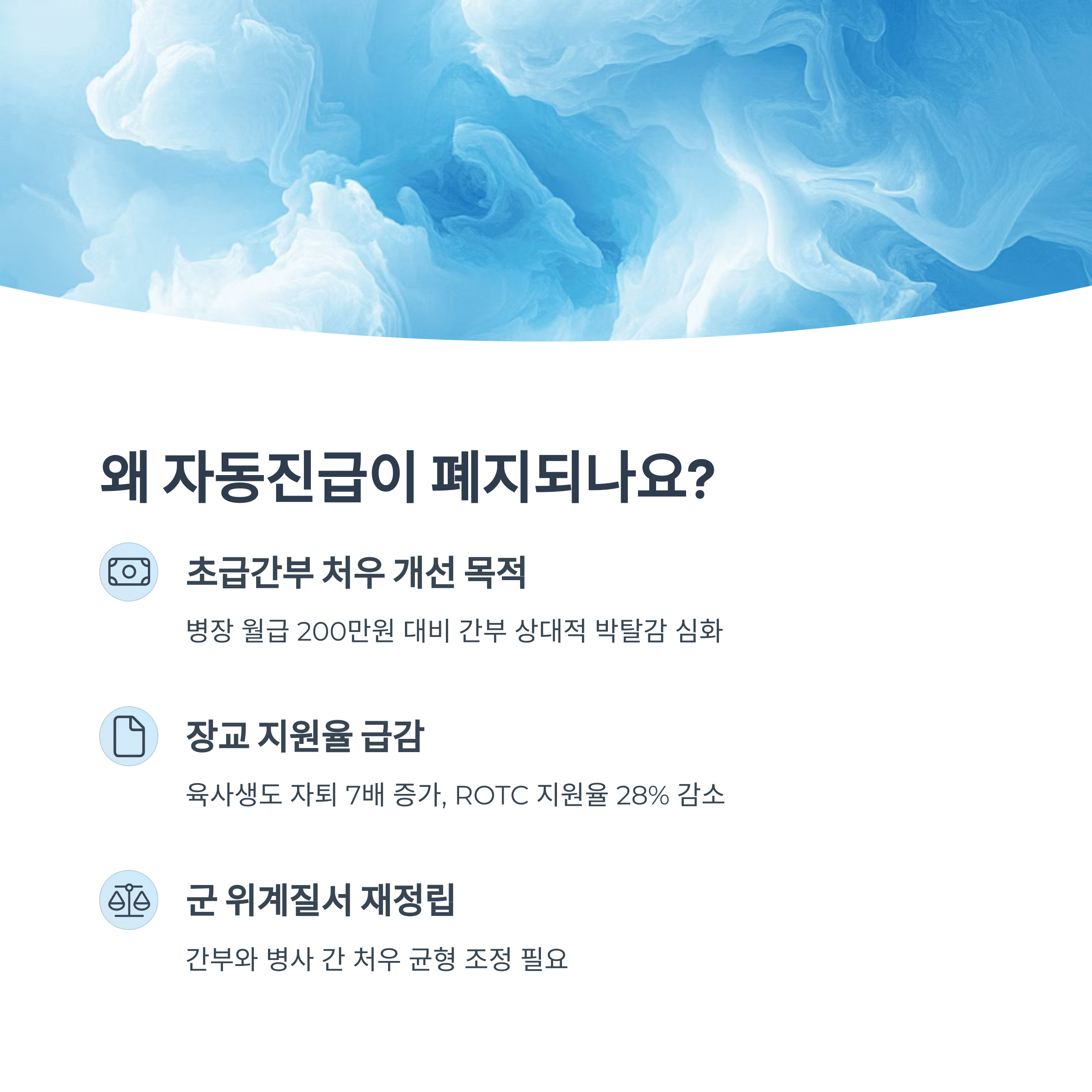 자동진급 폐지 도입 배경