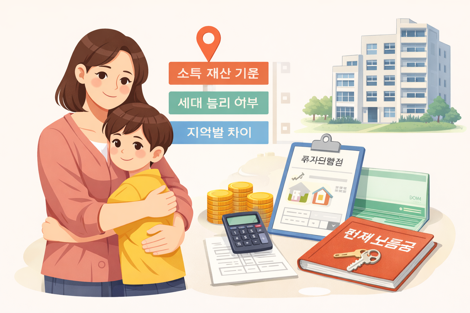 한부모 주거급여 조건과 오해 정리 (2026년 기준)