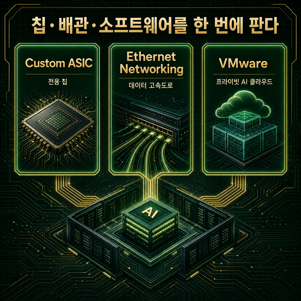 칩, 배관, 소프트웨어를 한 번에 파는 구조