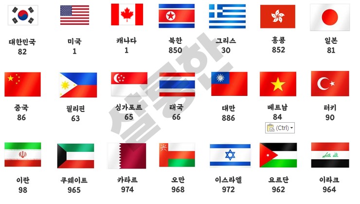 국가번호-정리-모음-1탄