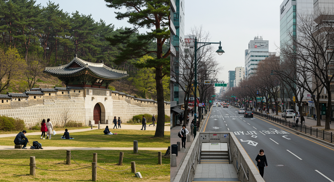 지하철 5호선 광화문역과 3호선 경복궁역, 1호선 종각역, 2호선 시청역 등 주요 역들이 인접