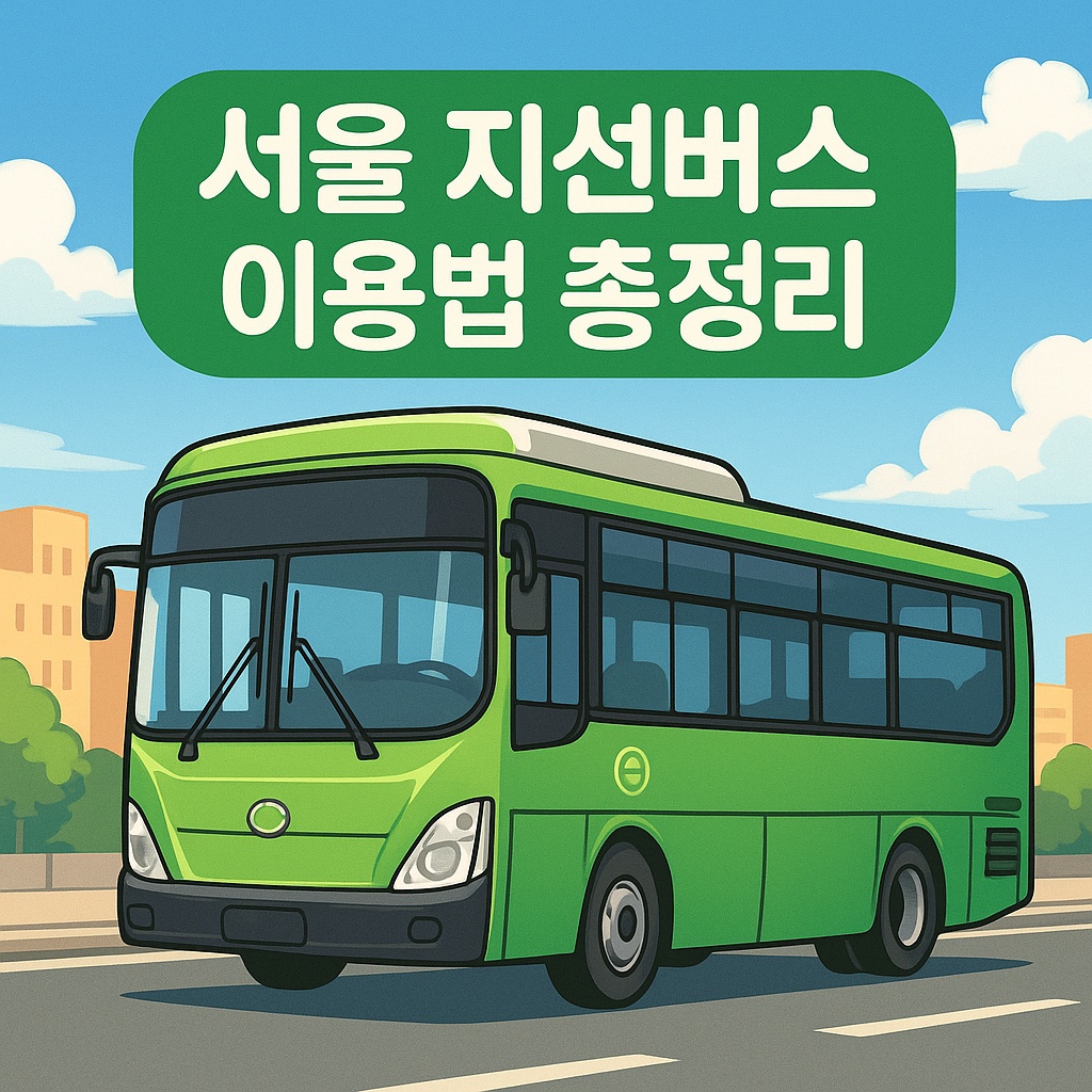 서울 지선버스 이용법 총정리