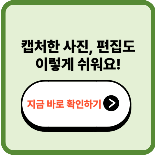 캡처한 사진 편집하는 방법 – 글씨 넣고, 자르고, 가리는 초간단 편집법