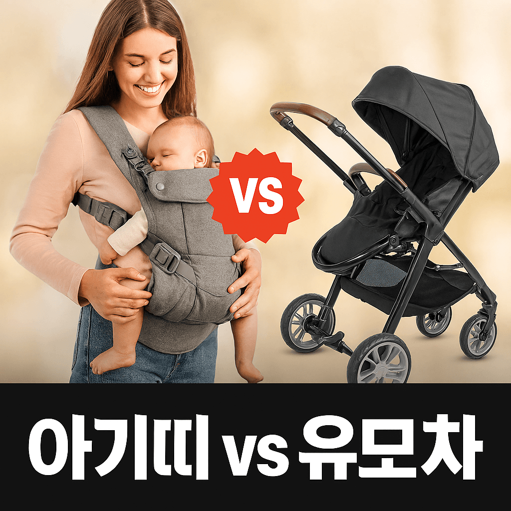 아기띠 vs 유모차, 언제 무엇을 선택할까?