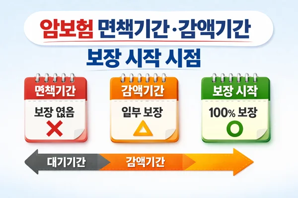 암보험 면책기간과 감액기간 썸네일