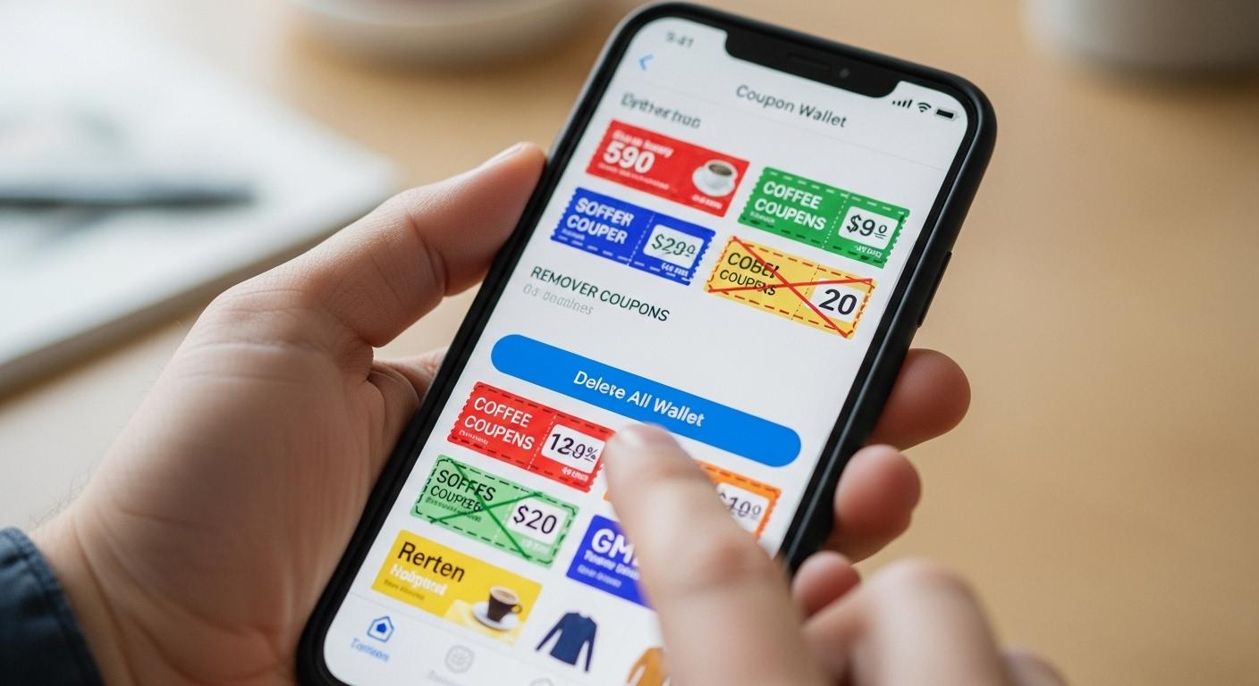 휴대폰 쿠폰지갑 삭제