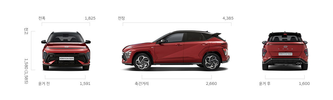 2023 코나 하이브리드 n라인 제원