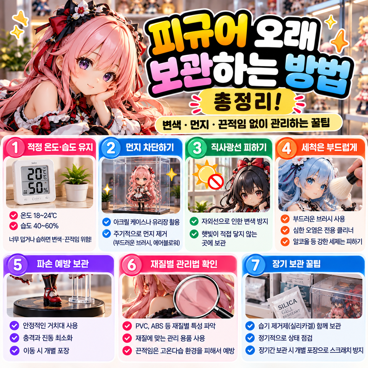 피규어 오래 보관하는 방법