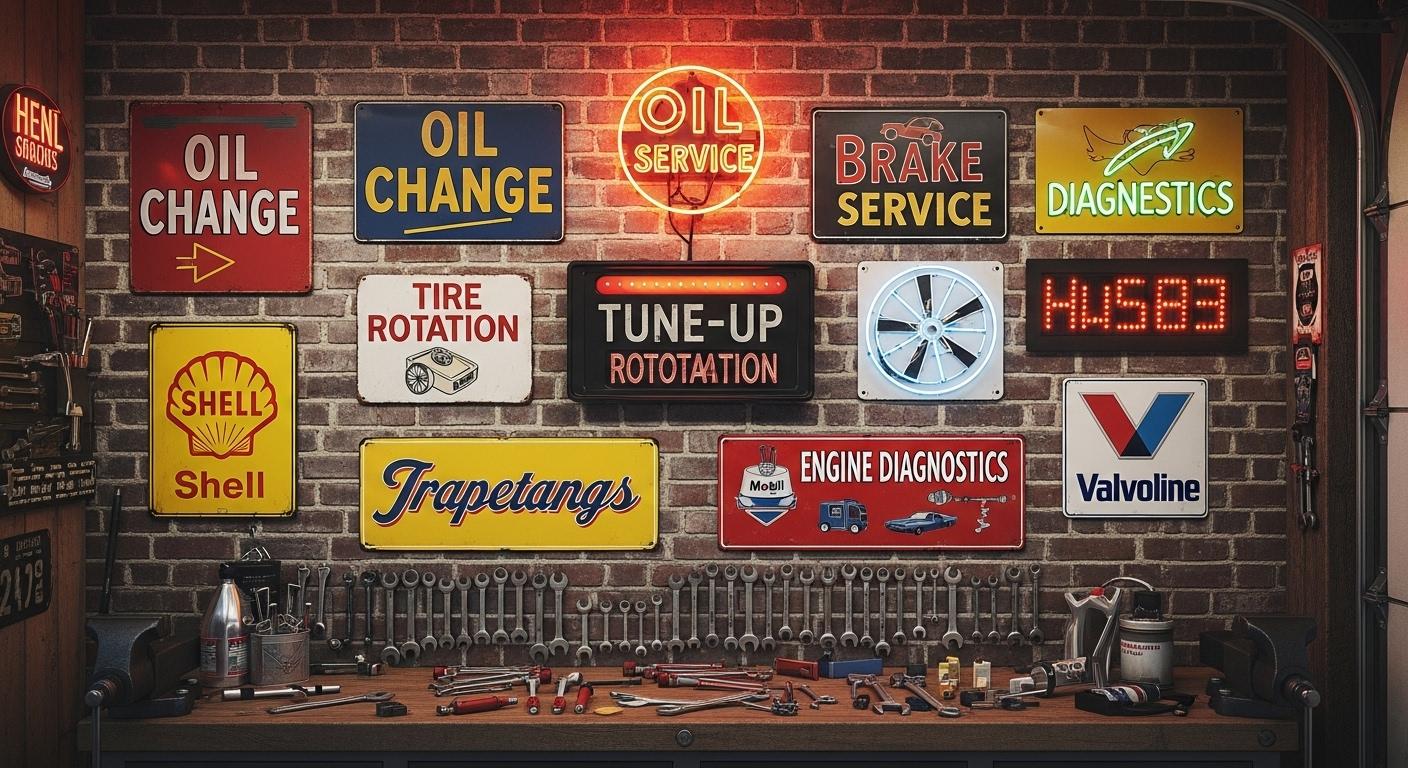 자동차정비표시