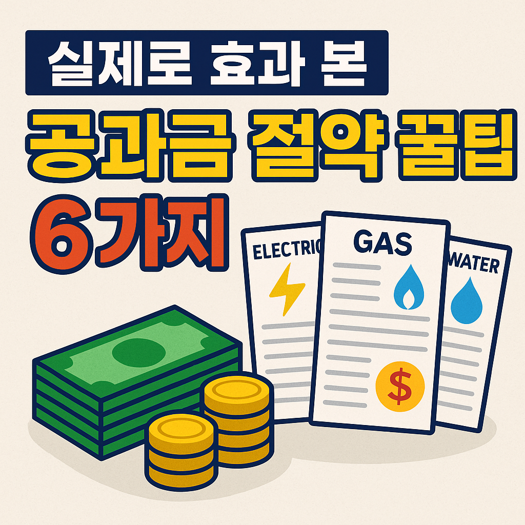 공과금 폭탄 막는 생활습관 – 전기·가스·수도요금 줄이는 진짜 방법