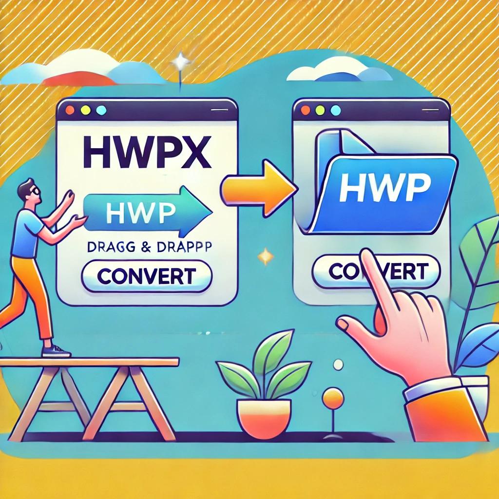 hwpx파일을 hwp 변환
