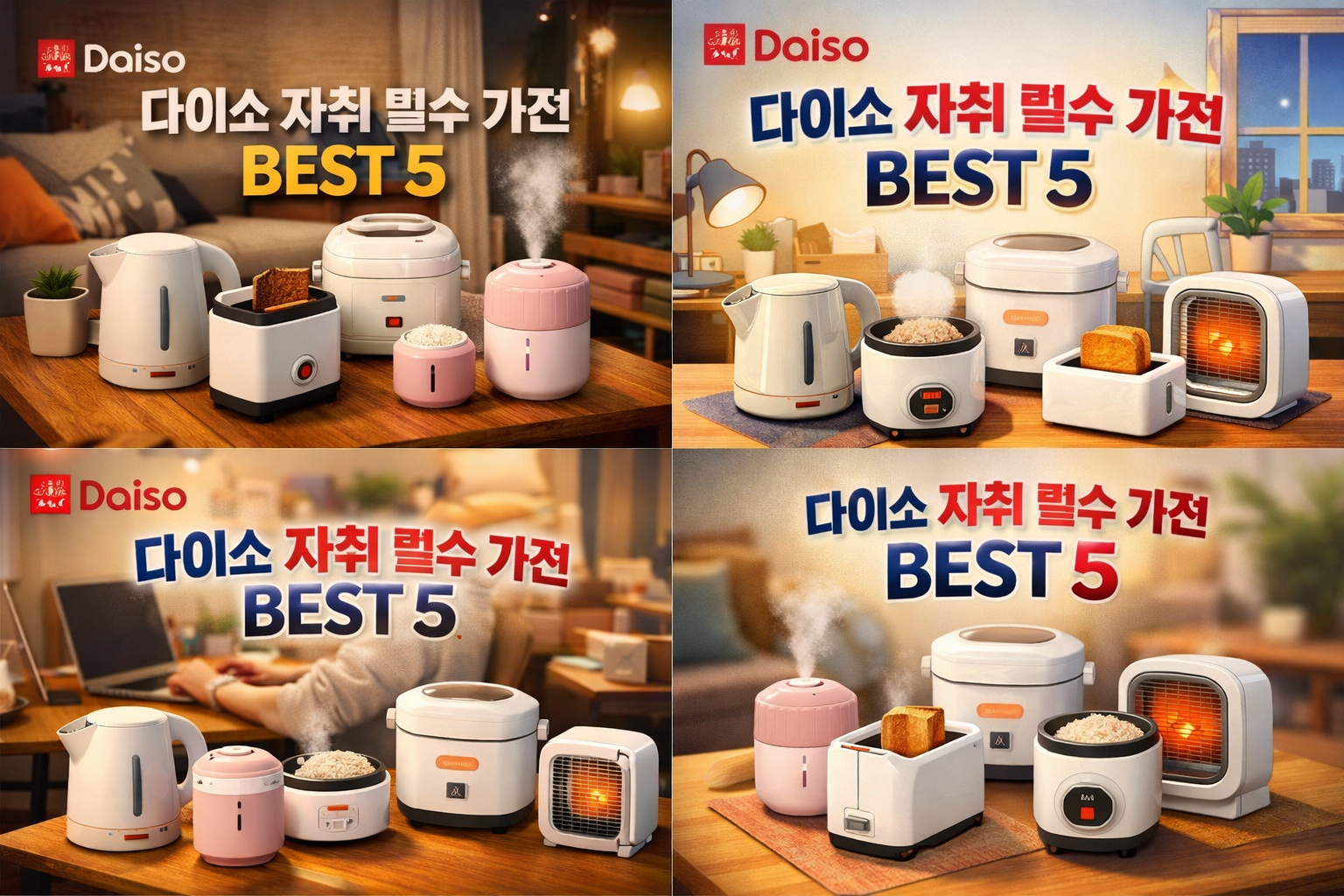 다이소 추천템 BEST 5｜자취 필수 가전 실사용 후기 총정리