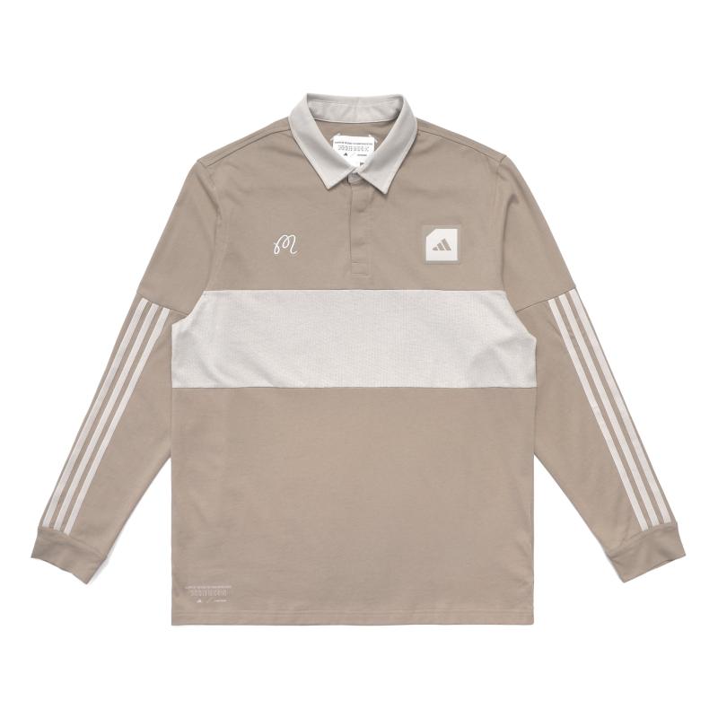 말본 아디다스 폴로셔츠 콜라보 롱슬리브 티셔츠 베이지