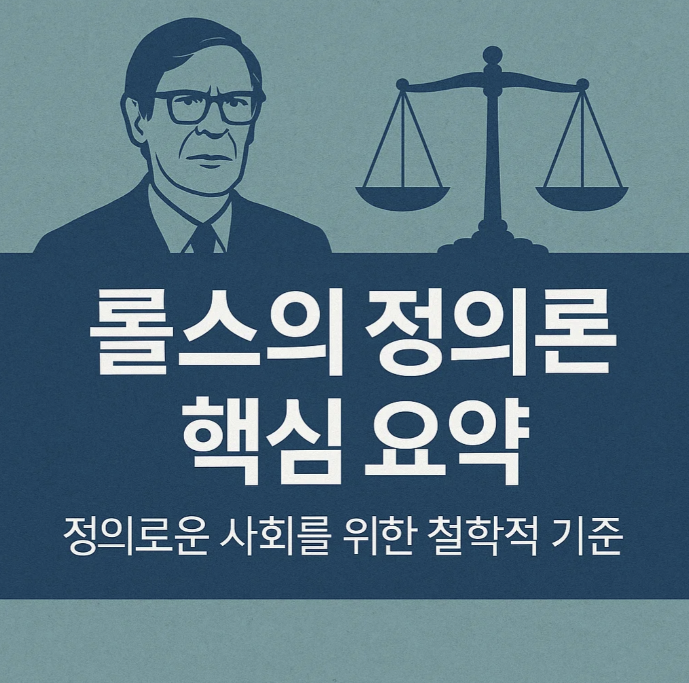 롤스의 정의론 핵심 요약, 정의로운 사회를 위한 철학적 기준