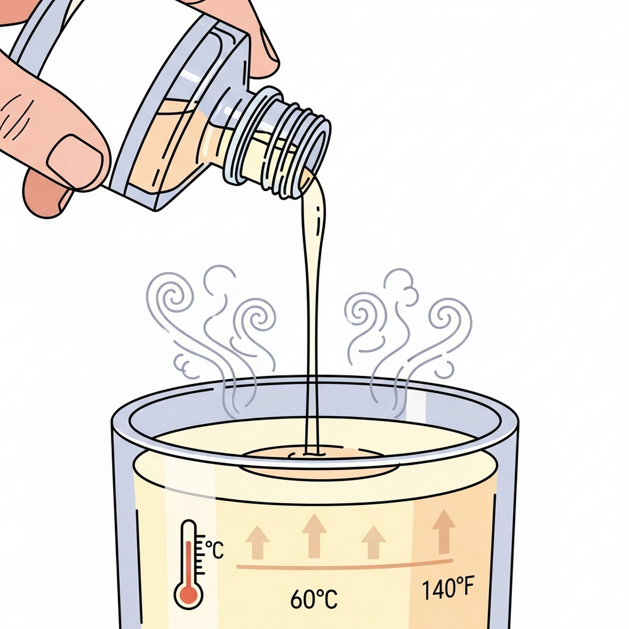 향 첨가 온도 조절