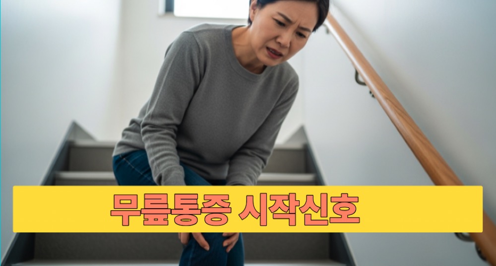 계단 오르다 무릎 통증