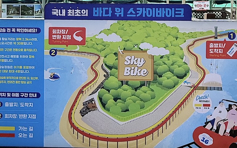 서해 충남 보령 가 볼 만한 곳 대천해수욕장 스카이바이크 요금&middot;예매&middot;운영