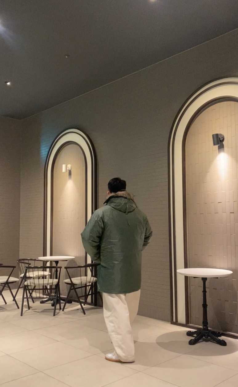 데일리룩(2024. 3. 10.)로스코 ROTHCO N-3B 스노클 패딩 파카 M65 패딩 밀리터리 패딩, 무신사스탠다드 무신사 데님 와이드 벌룬 팬츠, 푸마 아미 트레이너 뮬