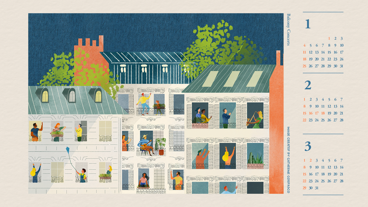 04 발코니 콘서트 B - 2026년2월 달력배경화면