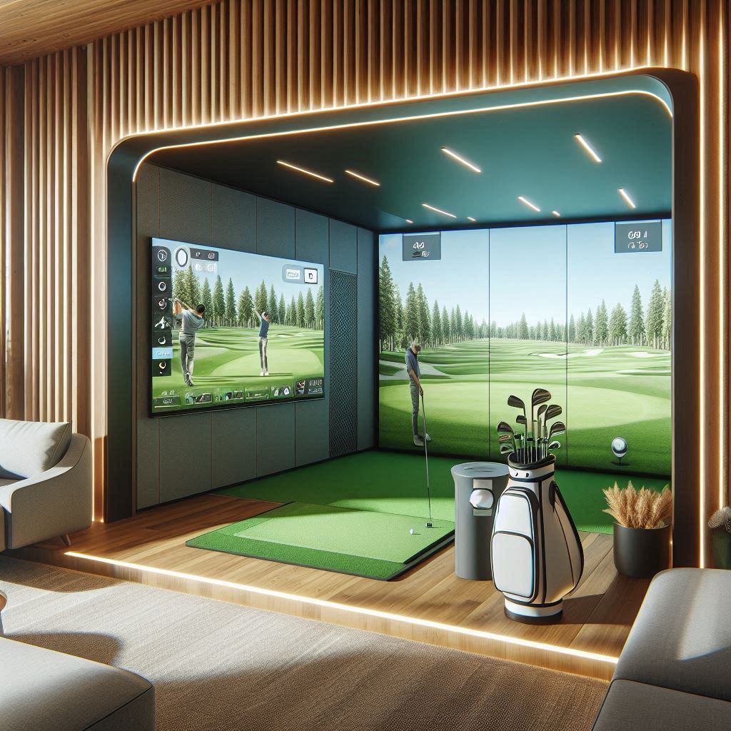 스크린골프장 배경