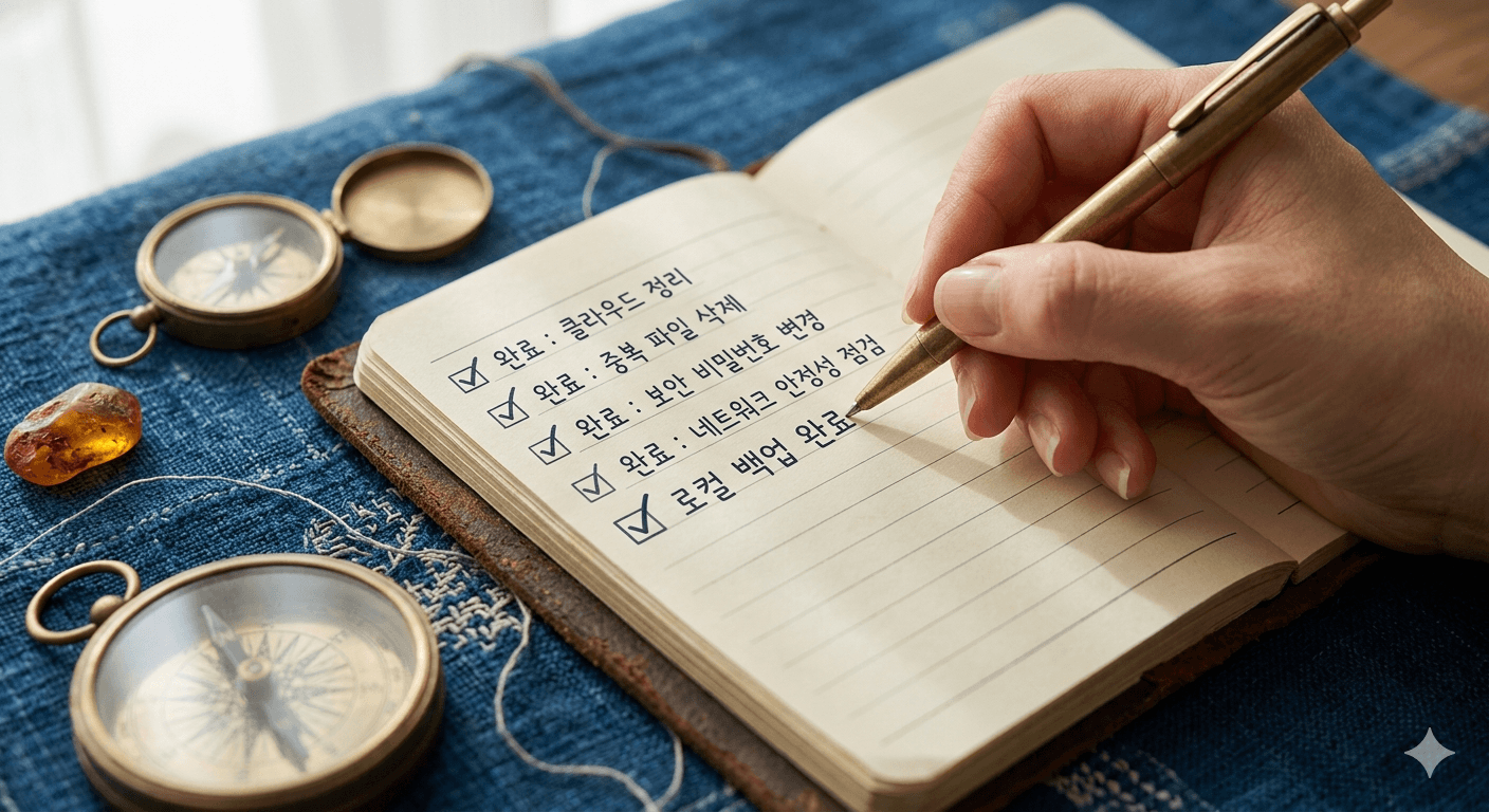 디지털 디클러터 체크리스트: 클라우드 정리 전 반드시 확인할 것