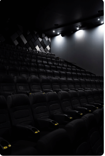 영화관 좌석의 모습